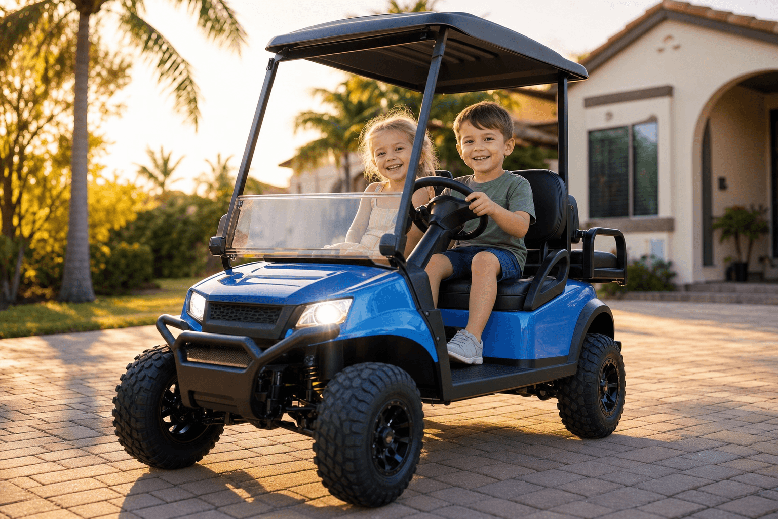 BuggyKid Golf Cart in action